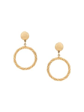 Monet Pre-owned 1980s Monet Clip-on Earrings - Gold