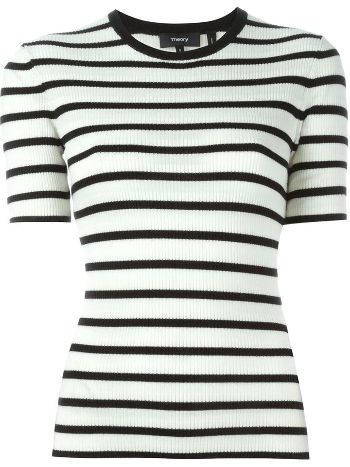 Theory Striped Knit Top