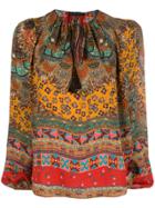 Etro Printed Blouse - Brown