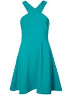 Likely Flared Trim Dress, Women's, Size: 6, Green, Polyester Taffeta/spandex/elastane/polyester/rayon