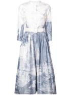 Oscar De La Renta Toile Du Jouy Print Dress - White