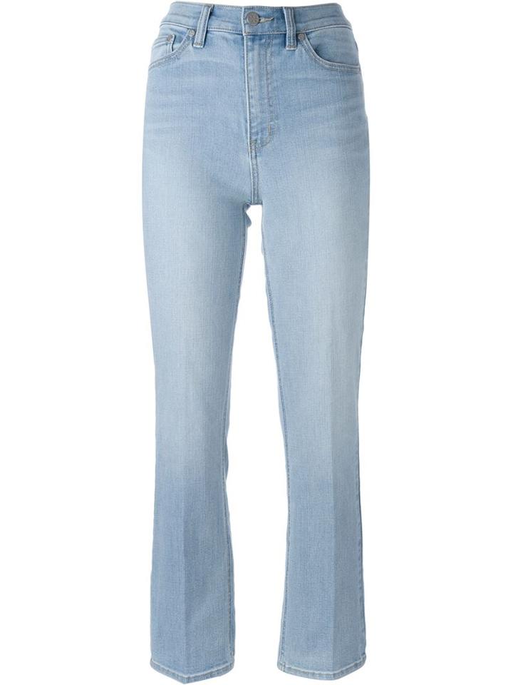 Tory Burch High-waisted Jeans, Women's, Size: 26, Blue, Spandex/elastane/cotton/other Fibers