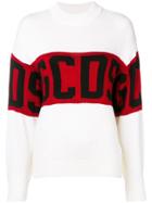 Gcds Casual Logo Sweater - White