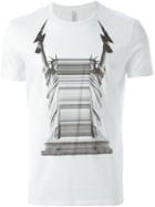 Neil Barrett Statue Of Liberty T-shirt, Men's, Size: Xl, White, Cotton