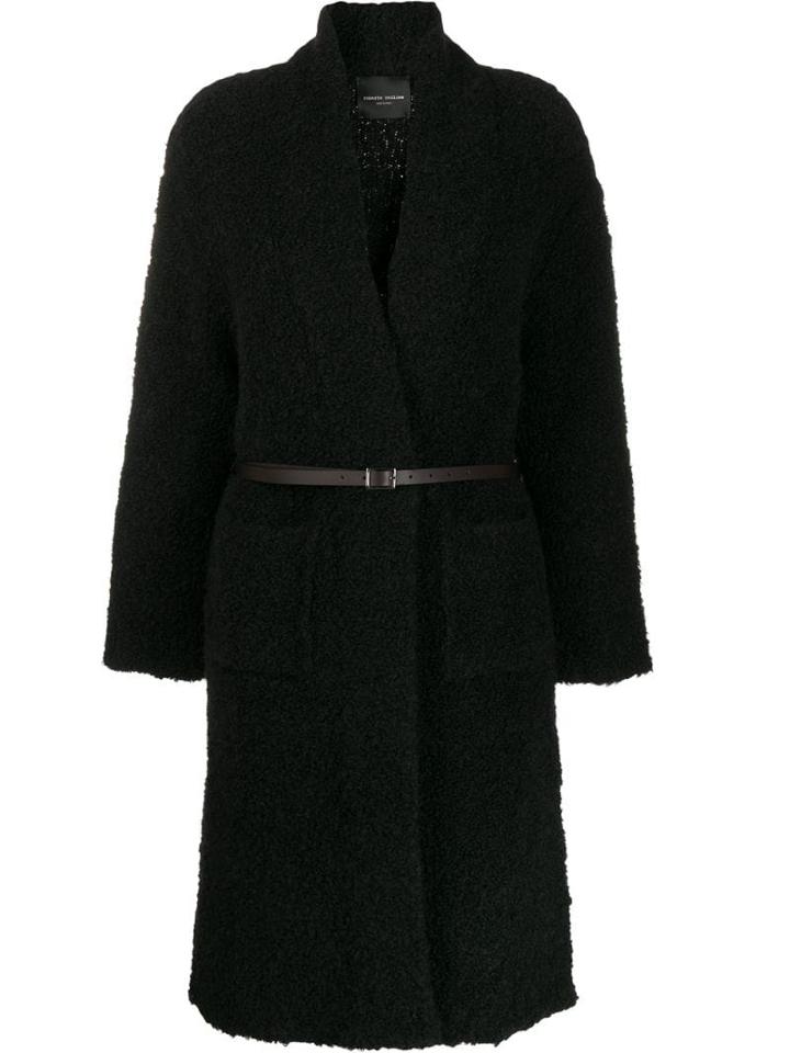 Roberto Collina Oversized Knitted Coat - Black