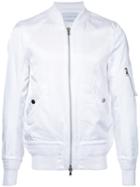 Estnation - Arm Pocket Bomber Jacket - Men - Rayon - L, White, Rayon