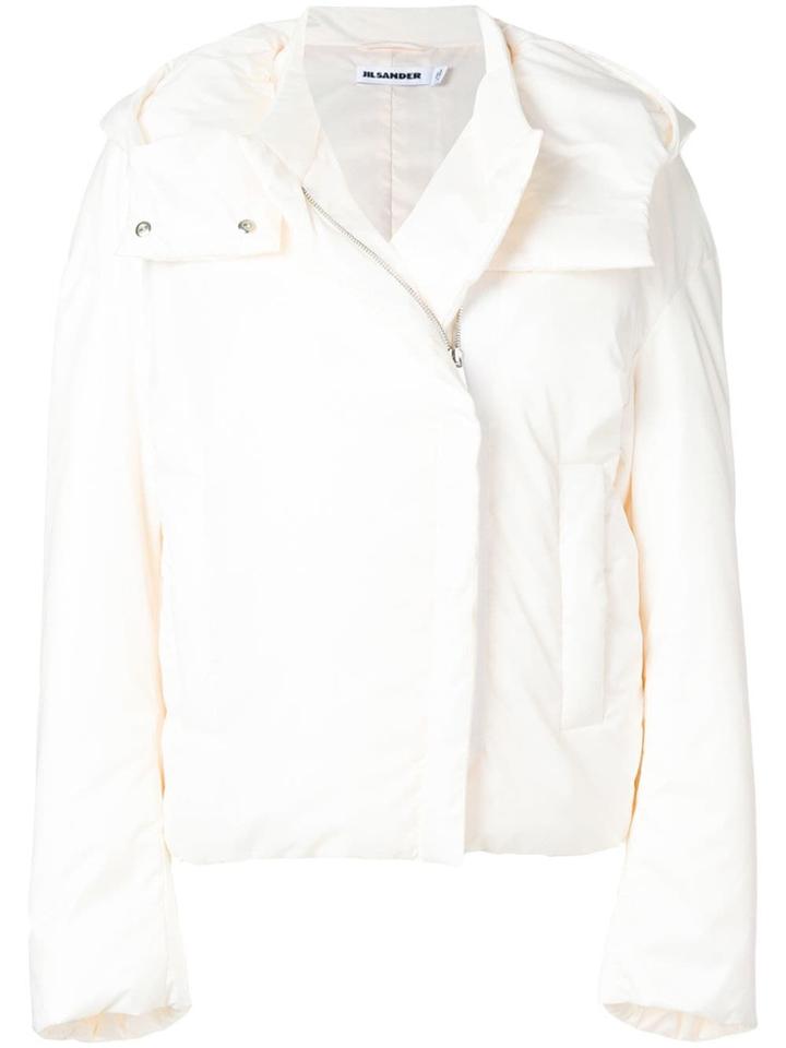 Jil Sander Hooded Down Jacket - White