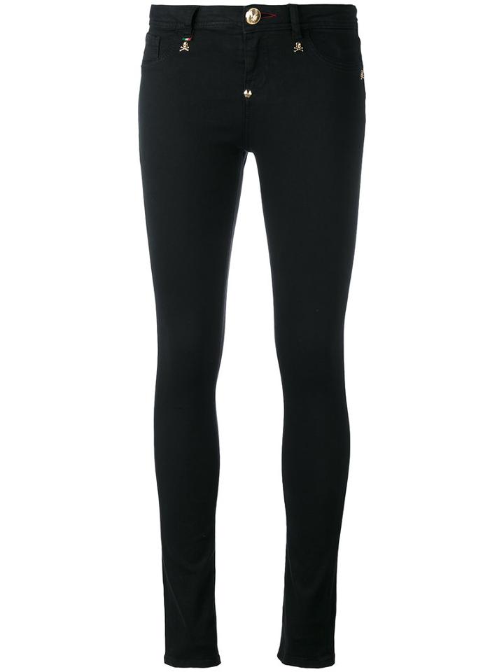 Skinny Jeans - Women - Cotton/spandex/elastane - 26, Black, Cotton/spandex/elastane, Philipp Plein