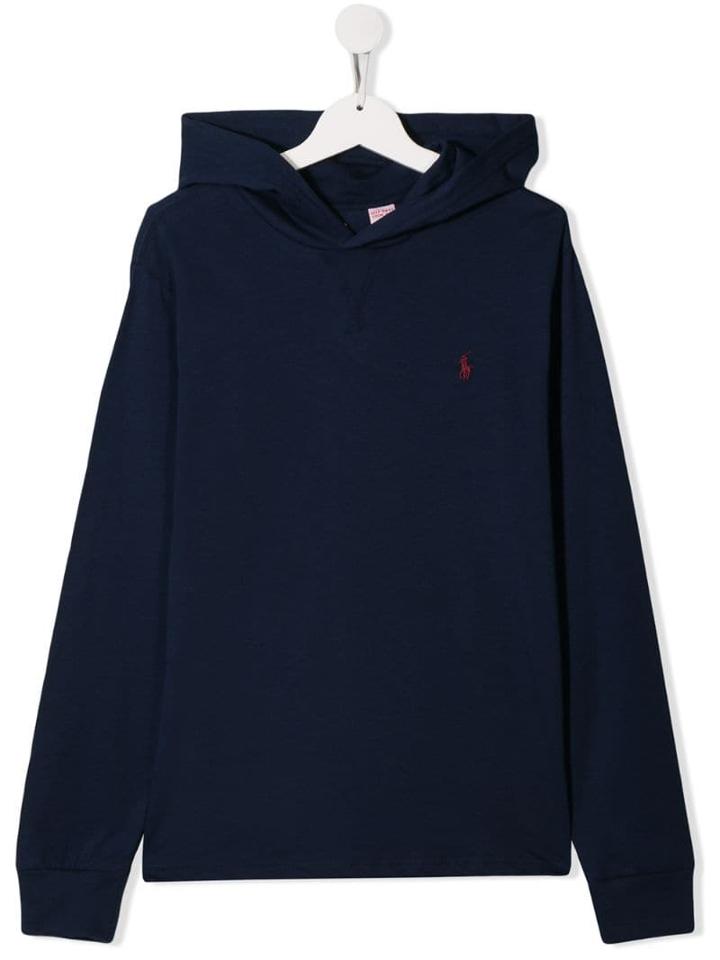 Ralph Lauren Kids Teen Hooded Sweater - Blue