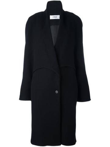 Chalayan Popper-sleeve Coat, Women's, Size: 44, Black, Cotton/polyamide/viscose/virgin Wool