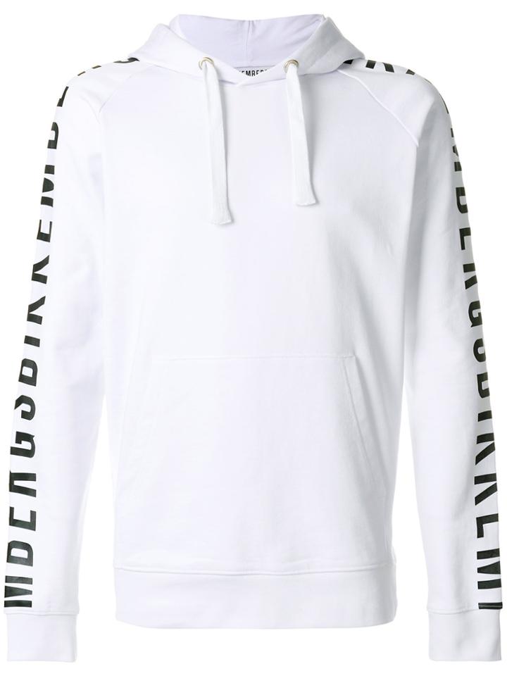 Dirk Bikkembergs Printed Long Sleeved Hoodie - White