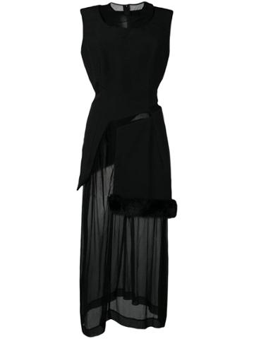 Comme Des Garçons Vintage 1997's Layered Sheer Dress - Black