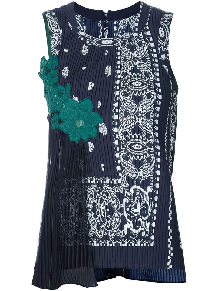 Sacai Bandana Print Camisole Tank Top