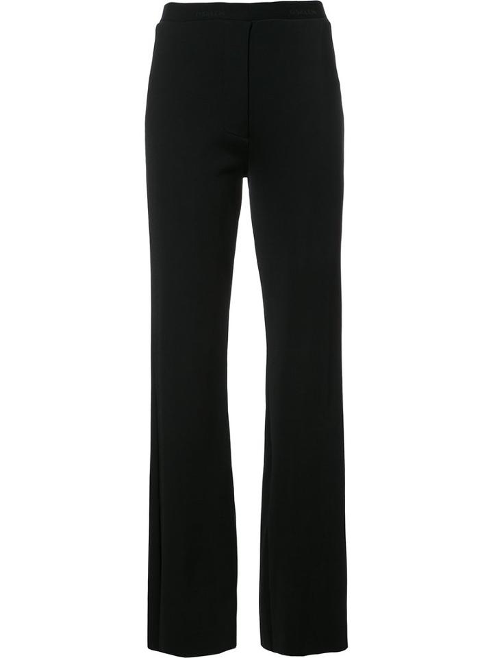 Osklen - Ribbed Flared Trousers - Women - Spandex/elastane/viscose - G, Black, Spandex/elastane/viscose
