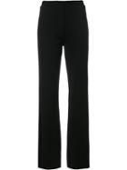 Osklen - Ribbed Flared Trousers - Women - Spandex/elastane/viscose - G, Black, Spandex/elastane/viscose