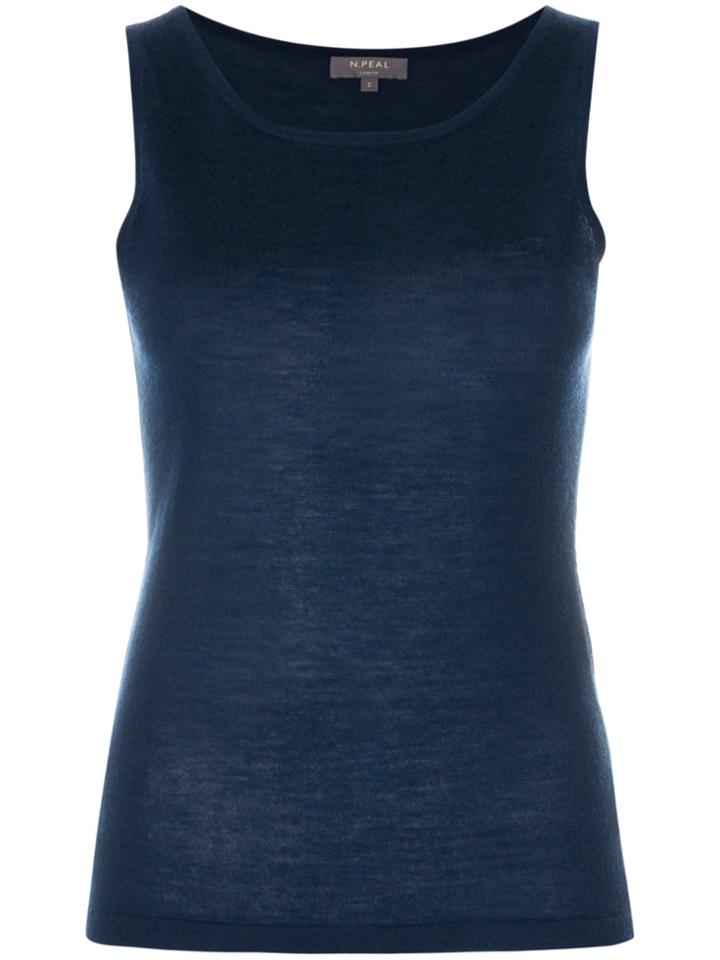 N.peal Superfine Shell Top - Blue