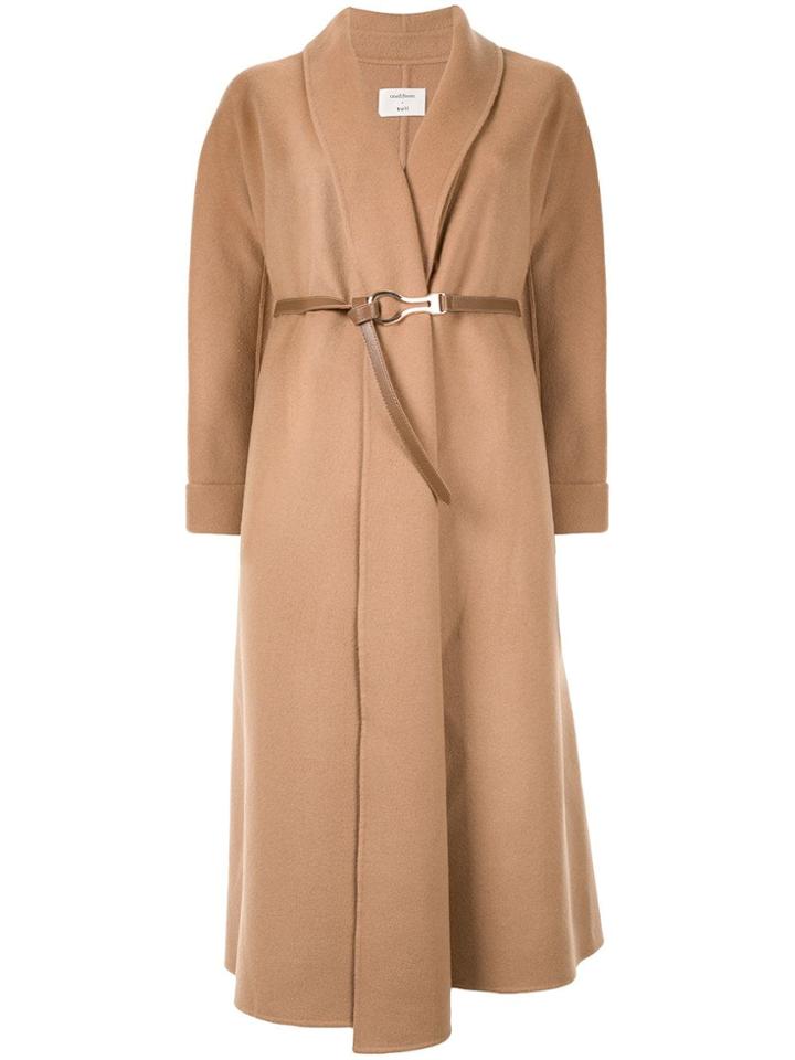 Onefifteen Belted Midi Coat - Brown
