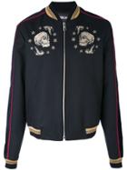 Just Cavalli Skulls Bomber Jacket - Black