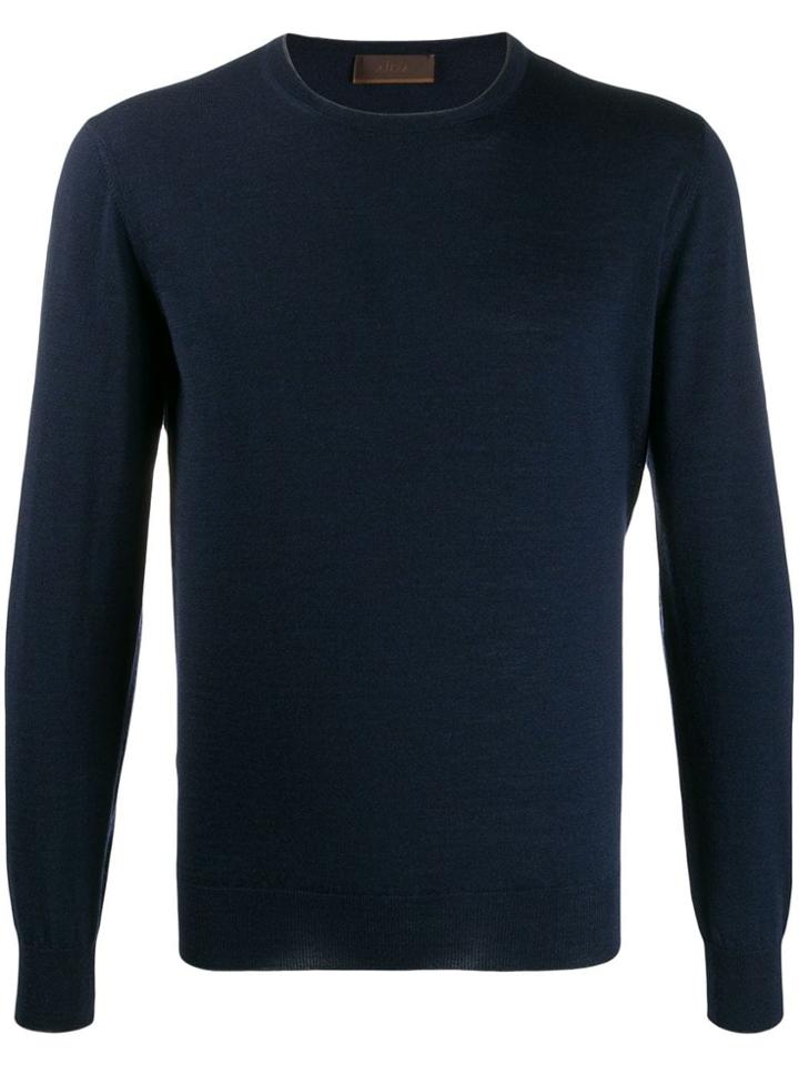 Altea Gauge 14 Contrast Trim Jumper - Blue