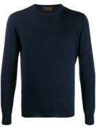 Altea Gauge 14 Contrast Trim Jumper - Blue