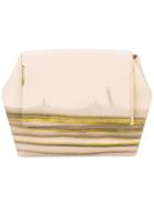 Onesixone Striped Clutch - Pink & Purple
