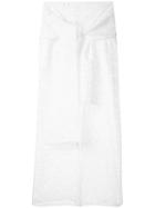 Lalo Front Tie Broderie Skirt, Women's, Size: Xs, White, Cotton
