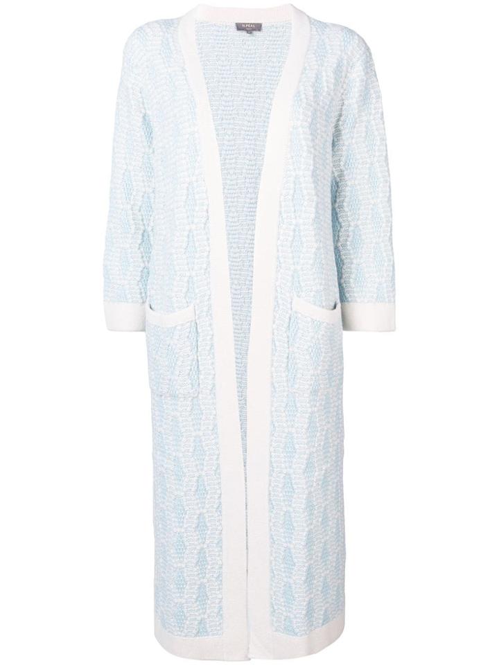 N.peal Longline Cardi-coat - White