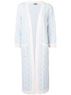 N.peal Longline Cardi-coat - White