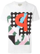 Henrik Vibskov Front Print T-shirt, Men's, Size: Large, White, Cotton