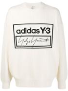 Y-3 Logo Ribbed Sweatshirt - Neutrals