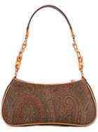 Etro - Paisley Print Shoulder Bag - Women - Leather - One Size, Women's, Brown, Leather