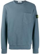 Stone Island Pocket Detail Sweatshirt - Blue