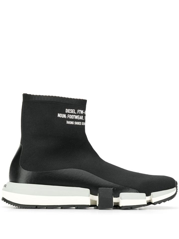 Diesel Sock Sneakers - Black