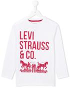 Levi's Kids Logo Print Long Sleeve T-shirt