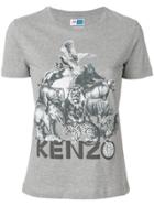 Kenzo Animal Kingdom Print T-shirt - Grey