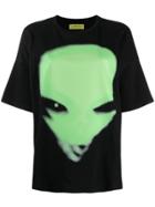 Siberia Hills Alien Print T-shirt - Black