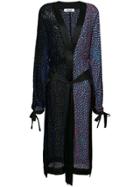 Dvf Diane Von Furstenberg Velvet Burnout Kimono Dress - Pink & Purple