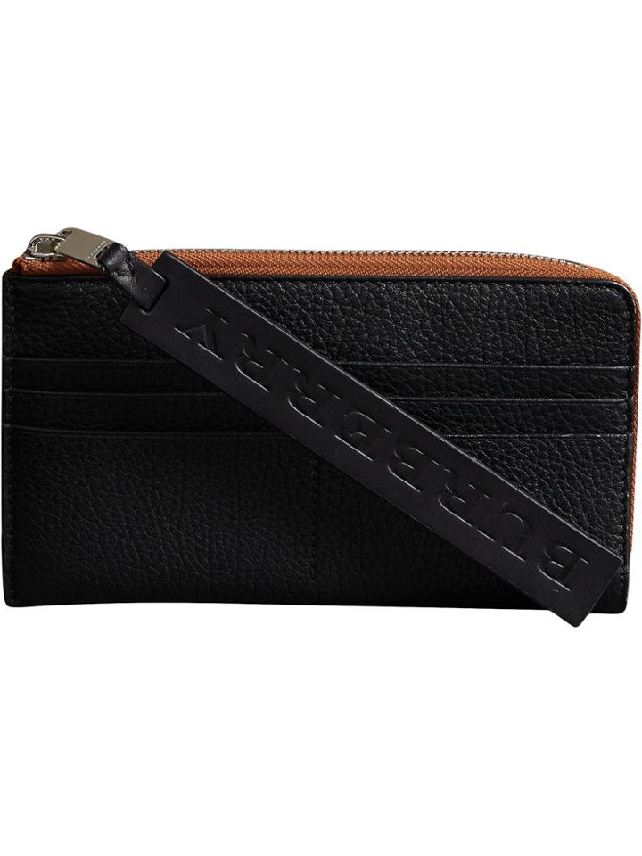 Burberry Grainy Leather Phone Case - Black