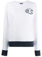 Champion Logo Embellished Sweater - White