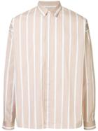 Jil Sander Chalk Stripe Shirt - Brown