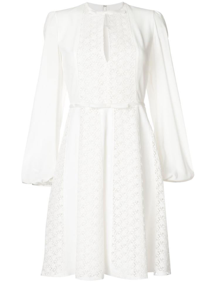 Giambattista Valli Lace Panel Dress - White