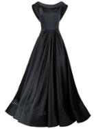 Christian Siriano Cowl Neck Pleated Gown