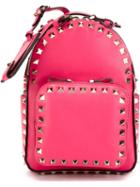 Valentino Garavani Small Rockstud Backpack, Pink/purple, Calf Leather