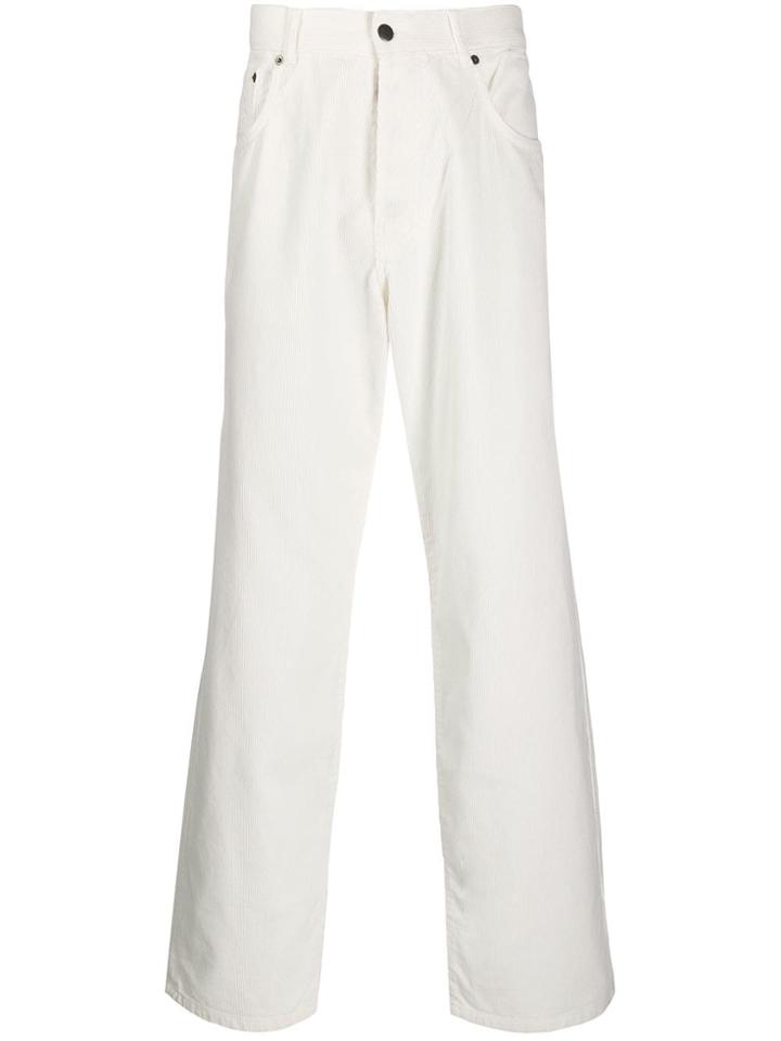 Pop Trading International Straight Leg Trousers - White