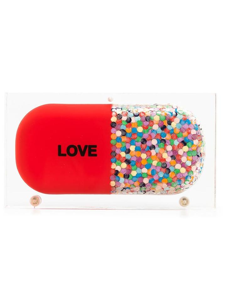 Sarah's Bag 'love' Clutch, Women's, Red
