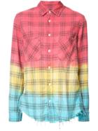 Amiri Tye-dye Flannel Shirt - Red