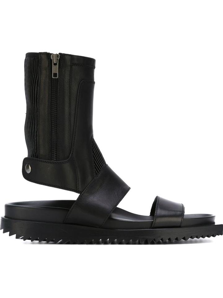 Ann Demeulemeester Ribbed Panel High Sandals