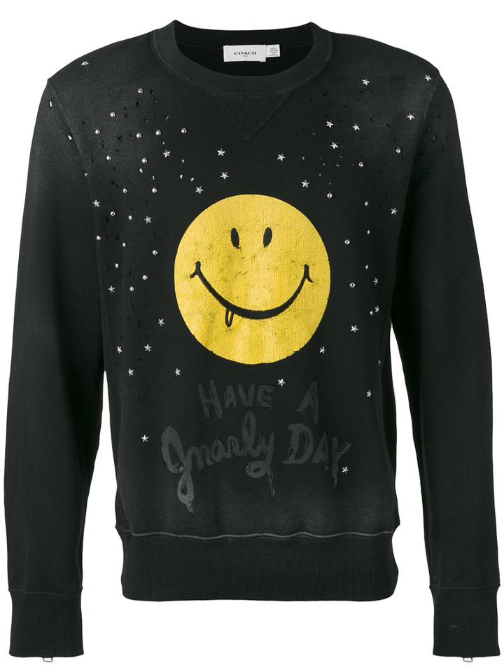 Coach - Embellished Sweatshirt - Men - Cotton/polyester - S, Black, Cotton/polyester