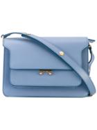 Marni - Medium Trunk Bag - Women - Calf Leather/brass - One Size, Blue, Calf Leather/brass