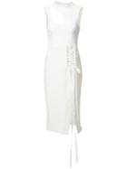 Billie Cutout Mid Dress - Women - Polyester/spandex/elastane - 10, Blue, Polyester/spandex/elastane, Rebecca Vallance